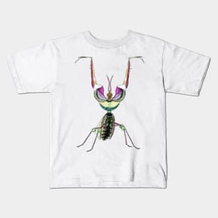 Praying Mantis Digital Painting Kids T-Shirt